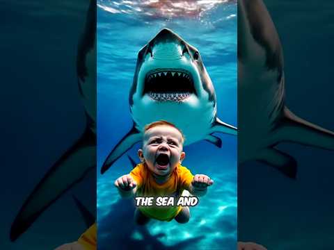 The dog will be able to save the poor child's life from the shark 😱😭 #shorts #usa #cat