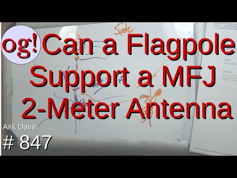 Can a Flagpole Support a MFJ 2-Meter Antenna (#847)