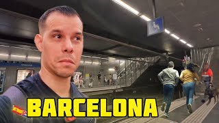 Sobreviví a los CARTERISTAS en el metro de BARCELONA.  Primeras impresiones del barrio.