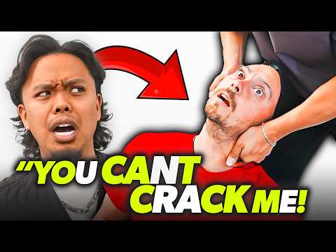 SELF-CRACKER *THOUGHT* HE COULD CRACK IT BETTER‼️🤯 | Asmr Chiropractic Back Pain Relief | Dr Tubio