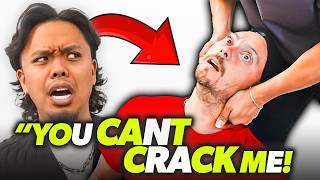 SELF-CRACKER *THOUGHT* HE COULD CRACK IT BETTER‼️🤯 | Asmr Chiropractic Back Pain Relief | Dr Tubio