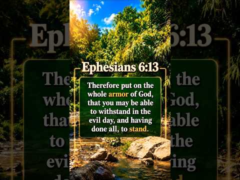 Stand Firm! God's Armor Will Never Fail You #bibleverse