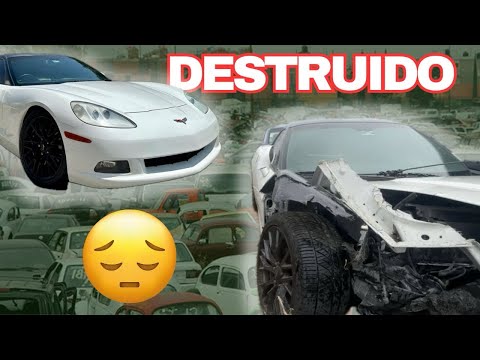 VUELVO A VER MI CORVETTE DESPUES DE MI ACCIDENTE ESTA DESTROZADO || JUANITO MARTINEZ