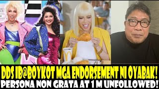 MC DO ATBP ENDORSE NI VG IB@BOYKOT NG MGA DDS! PERSONA NON GRATA AT MILYON UNFOLLOW SA FB NI OYABAK!