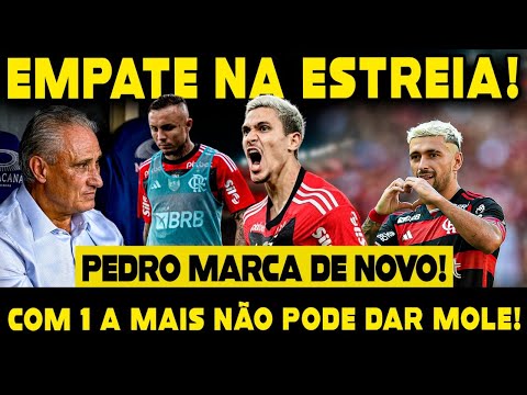 PÉSSIMO RESULTADO! COM 1 JOGADOR A MAIS FLA DÁ MOLE NA COLÔMBIA E EMPATA NA ESTREIA!