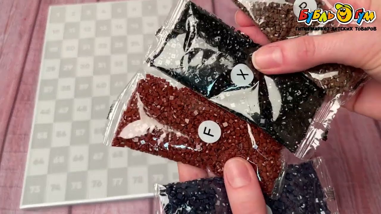 Фотомозаика Qbrix Vintage алмазная из любой фотографии 22000эл  - видео