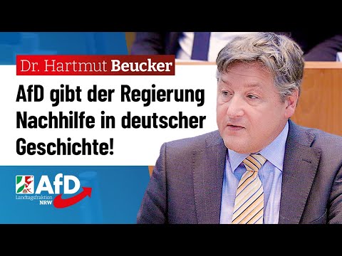 AfD gibt der Regierung Nachhilfe in deutscher Geschichte! – Dr. Hartmut Beucker (AfD)