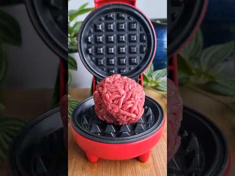 CHEESEBUR-GAUFRE !!!! #recette #cuisine #cheeseburger #waffle #snack #smash #burger #fromage