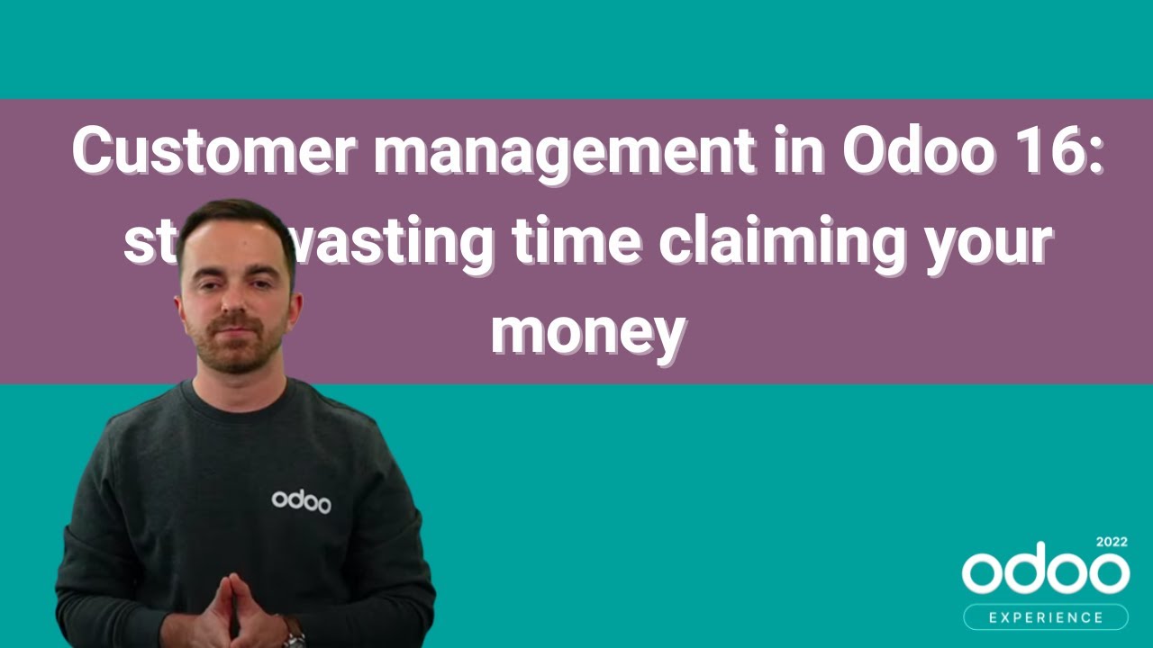 Customer management in Odoo 16: stop wasting time claiming your money | 10/14/2022

An overview of the various functionalities Odoo provides to help you deal with customer management. This talk focuses on ...