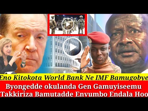 Eno Bizeemu World Bank Ekimukoze Gen M7 Gamuyiseemu Byongedde okulanda Enatti Empya Mu State Hous