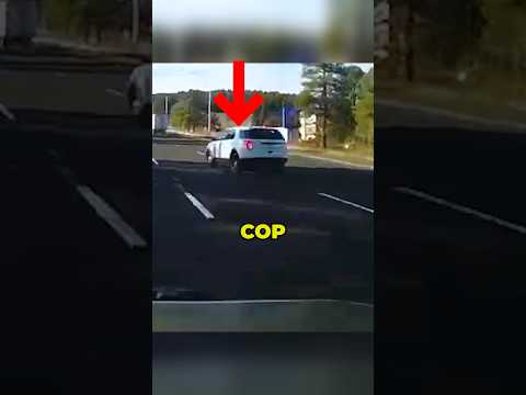 Cop Acts Weird On The Highway! 😨