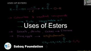 Uses of Esters