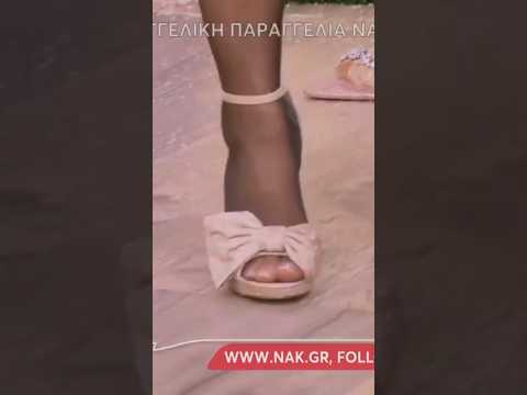 Sexy Pantyhose Shot greek tv presenter tights+shoes”
