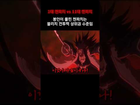 봉인이 풀린 켄파치는 블리치 전투력 상위권 수준임 #블리치 #bleach
