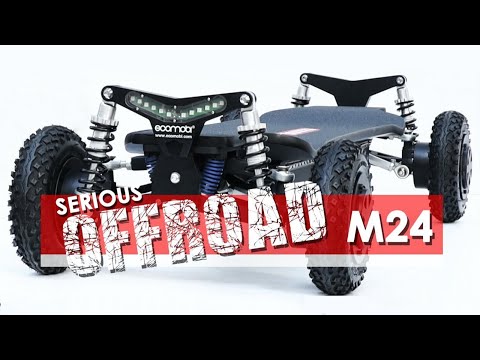 Ecomobl M24 off road skateboard all suspension parts are CNC milled from aerospace grade aluminum!!