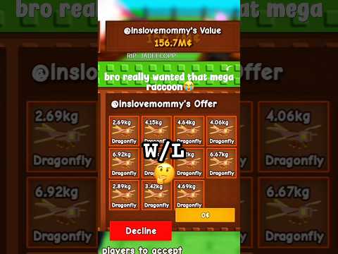 Is This the BEST HUGE Raccoon Trade in Grow A Garden?! 🤯 #shorts #roblox #growagarden