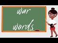 Military Vocabulary and Concepts