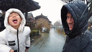 COREA NOS SORPRENDIÓ! Vimos NIEVE POR PRIMERA VEZ ⛄️ ❄️