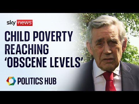 Gordon Brown: Child poverty in the UK reaching 'obscene levels'