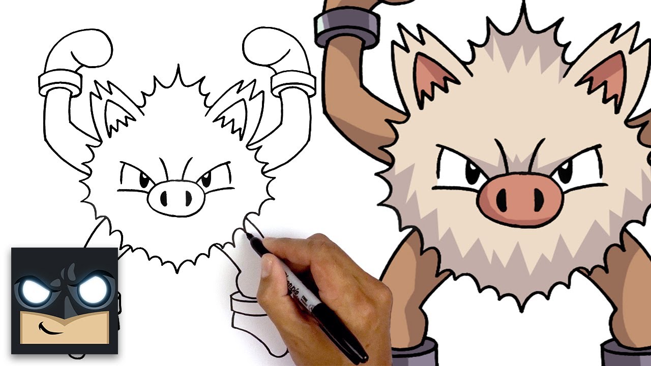 How To Draw Primeape - Pokemon -- Pokemon Drawing for Beginners