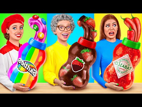 Me vs Grandma Cooking Challenge | Funny Kitchen Hacks by TeenDO Challenge