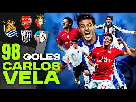 Los 98 GOLES de CARLOS VELA en EUROPA ⚽ Salamanca, Osasuna, Arsenal, West Bromwich, Real Sociedad