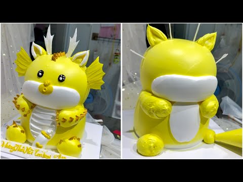 Làm bánh kem Rồng 3D cận cảnh |Make a close-up 3D dragon cake