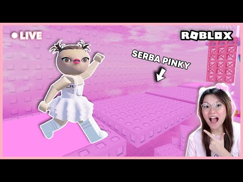 SEHARIAN SERBA PINK DI TOWER PINKY ?!! [PINK TOWER ROBLOX INDONESIA]