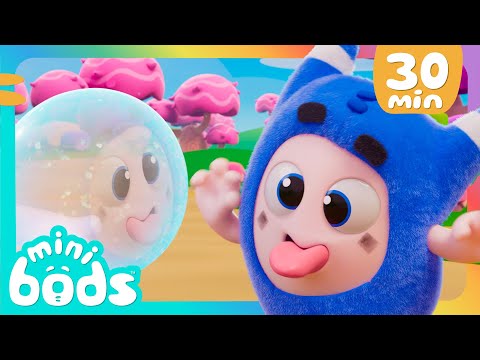 Pop Goes the Bubble! | 30 Minutes of Minibods | Funny Preschool Cartoons for Toddlers