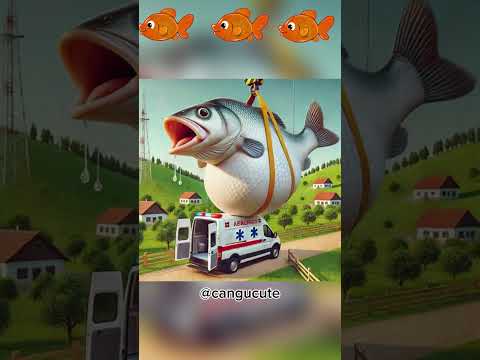 Baby in the belly of a fish she is crying 😭😭
