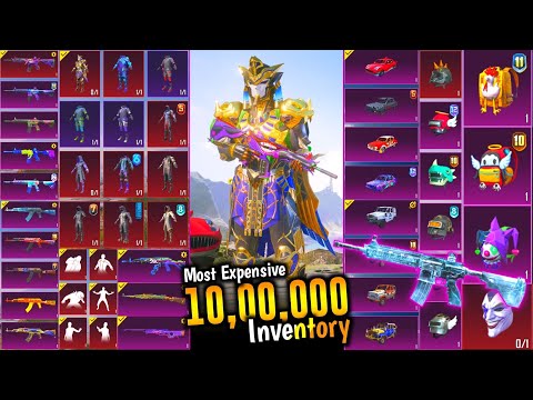 $1,000,000 UC 😱| INDIA'S MOST EXPENSIVE INVENTORY OF BGMI | BATTLEGROUND MOBILE INDIA BEST INVENTORY