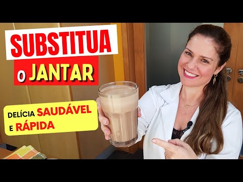 SUBSTITUA O JANTAR! Super CREMOSO E SAUDÁVEL, com Poucos Ingredientes (+ Fibras e Proteínas)