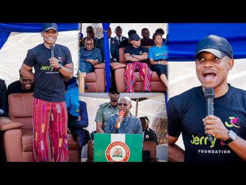 Pastor Jerry Eze & Wife Share Bag of Rice & Other Food Items To His Villagers As Gov Otti Speak