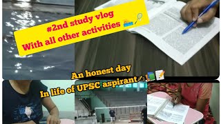 2nd day of honest study vlog✍️📚 #studyvlog #upscmotivation #upscmains