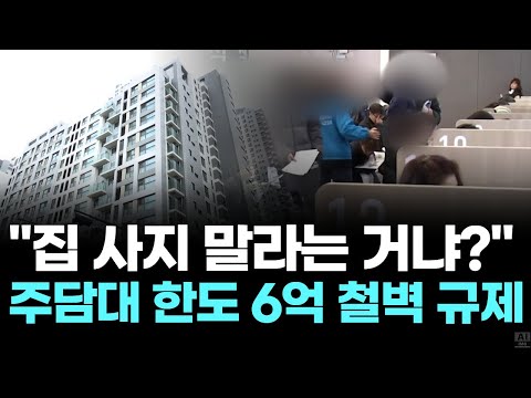 "집 사지 말라는 거냐"…수도권 주담대 한도 6억 철벽 규제