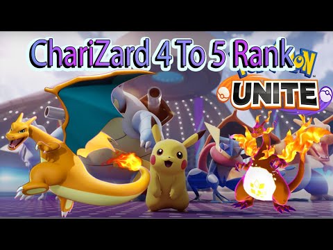 Pokemon Unite  Charizard with rank match 4 to 5 for Fight th