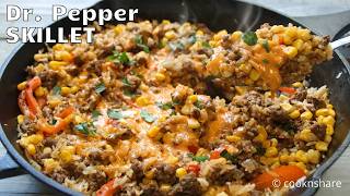 You’ve GOT to Try This Dr Pepper BBQ Beef & Rice Skillet Tonight!