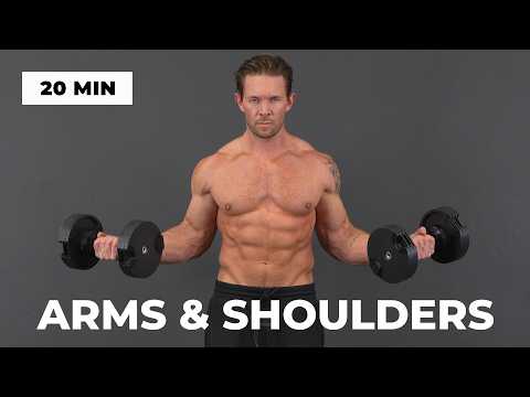 20 Min Dumbbell Arms & Shoulder Workout (Strength + Definition)