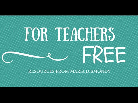 FREE Resources for Teachers from Author Maria Dismondy