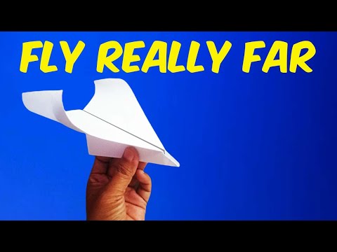 How to make a PAPER AIRPLANE that FLIES FAR - Glider paper plane that FLY REALLY FAR