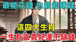 這4大生肖最能花錢、也最能賺錢，一生有富貴好運、不缺錢財！看看有你嗎？