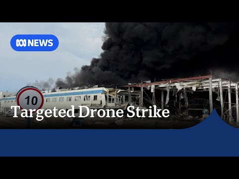 YouTube video thumbnail: Russia Strikes US-Owned Building in Western Ukraine