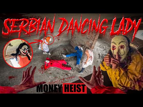 SERBIAN DANCING LADY REAL LIFE ESCAPE 20.0 | Horror Parkour Pov Short (BELLA CIAO REMIX)