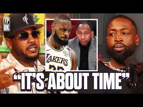 Carmelo Anthony and Dwyane Wade KEEP IT REAL on LeBron James Confronting Stephen A. Smith