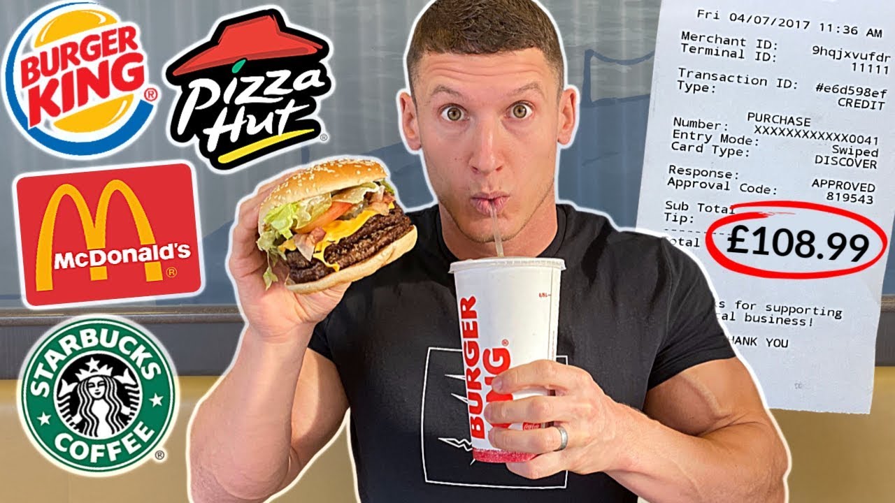 Eating the MOST EXPENSIVE fast food meals for 24 hours 8, 000 CALORIES