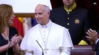 For the record: 7 minutes of applause for the Pope in Spain's Congress of Deputies.