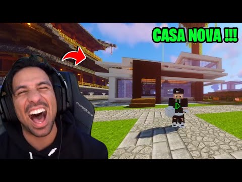 PIUZINHO FEZ UMA CASA NO MINECRAFT !!!