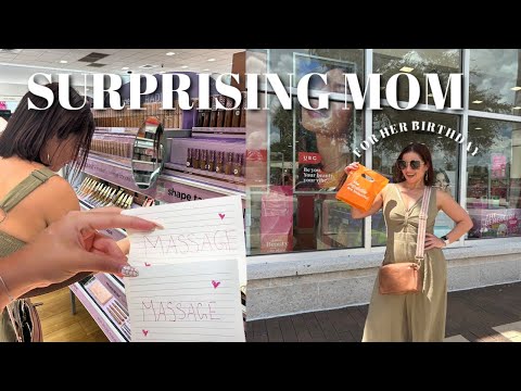 surprising my  mom on her birthday "emotional "