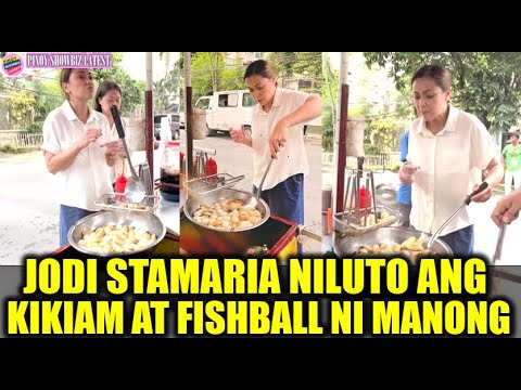 Jodi Sta Maria Walang KaARTE-ARTE na nagluto at kumain ng chicken balls at Kikiam! Jodi may naalala!