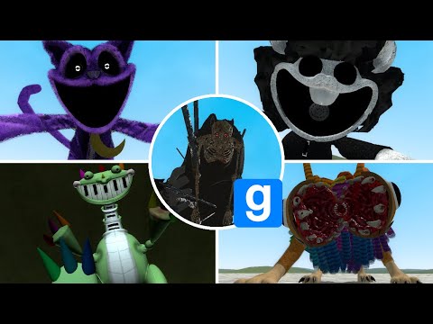 Poppy Playtime Chapter 1 - 4! ALL JUMPSCARES in Garry's Mod